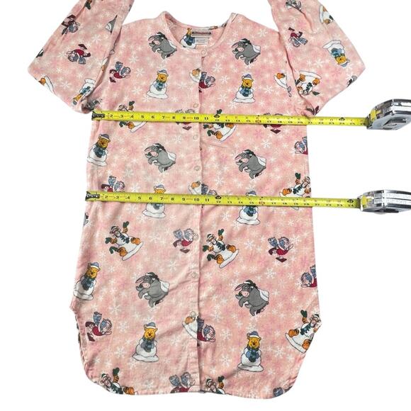 VTG Disneyland Nightgown Shirt Dress S/M Winnie the Pooh Eeyore Piglet Tigger - Picture 6 of 10